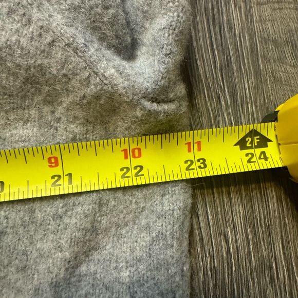 Polo Ralph Lauren Merino Wool Angora Sweater XL Shawl Collar Gray Pullover - Picture 8 of 9